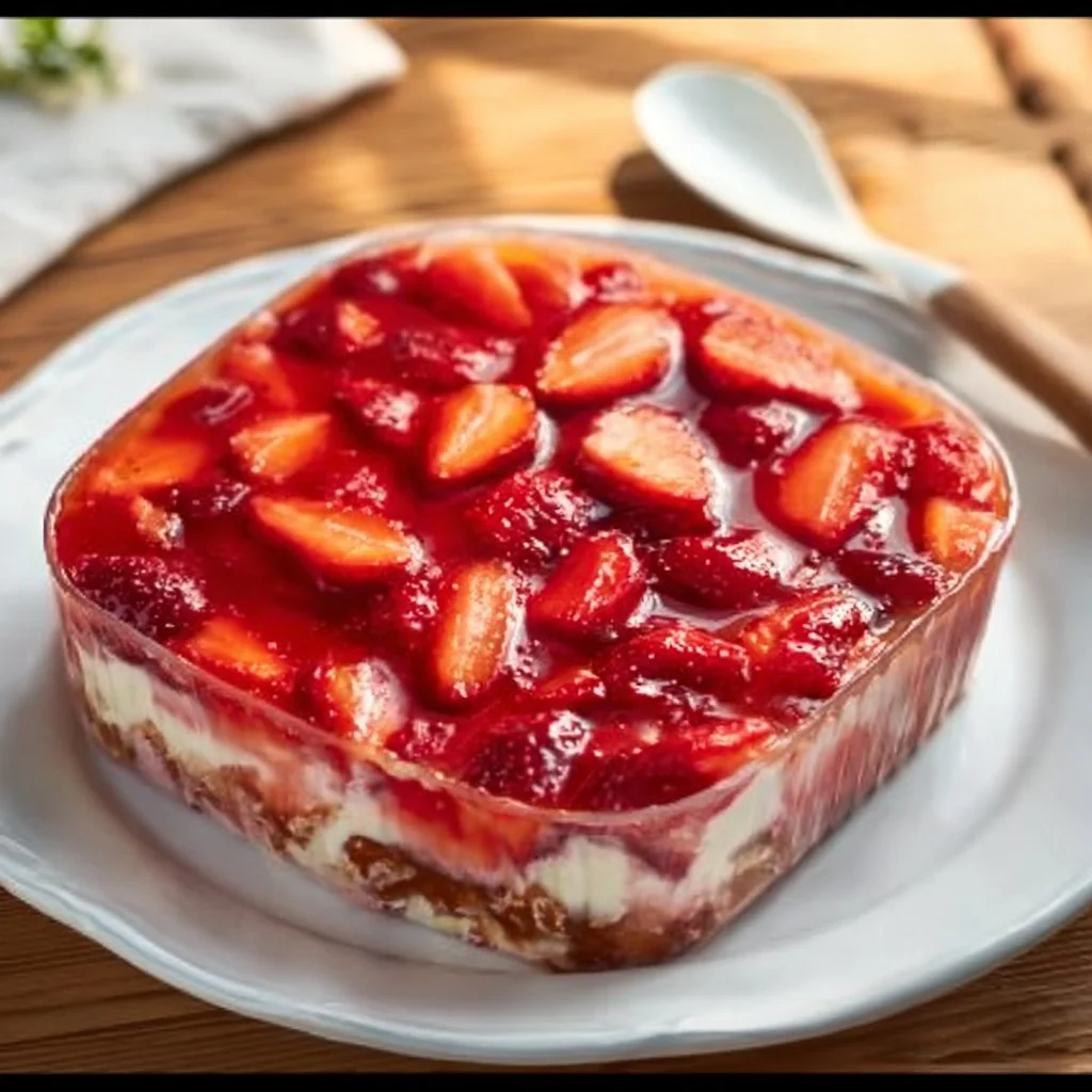 Old-Fashioned Strawberry Pretzel Salad