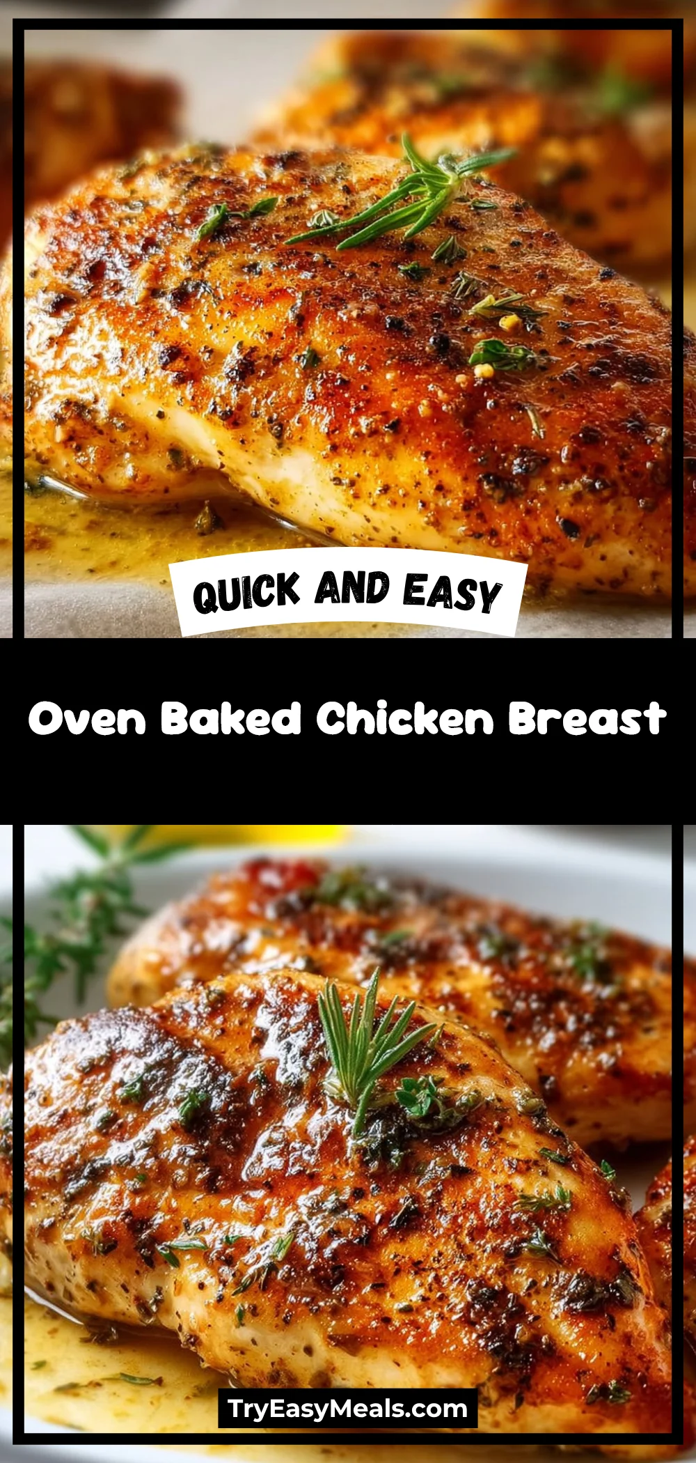 Oven Baked Chicken Breast