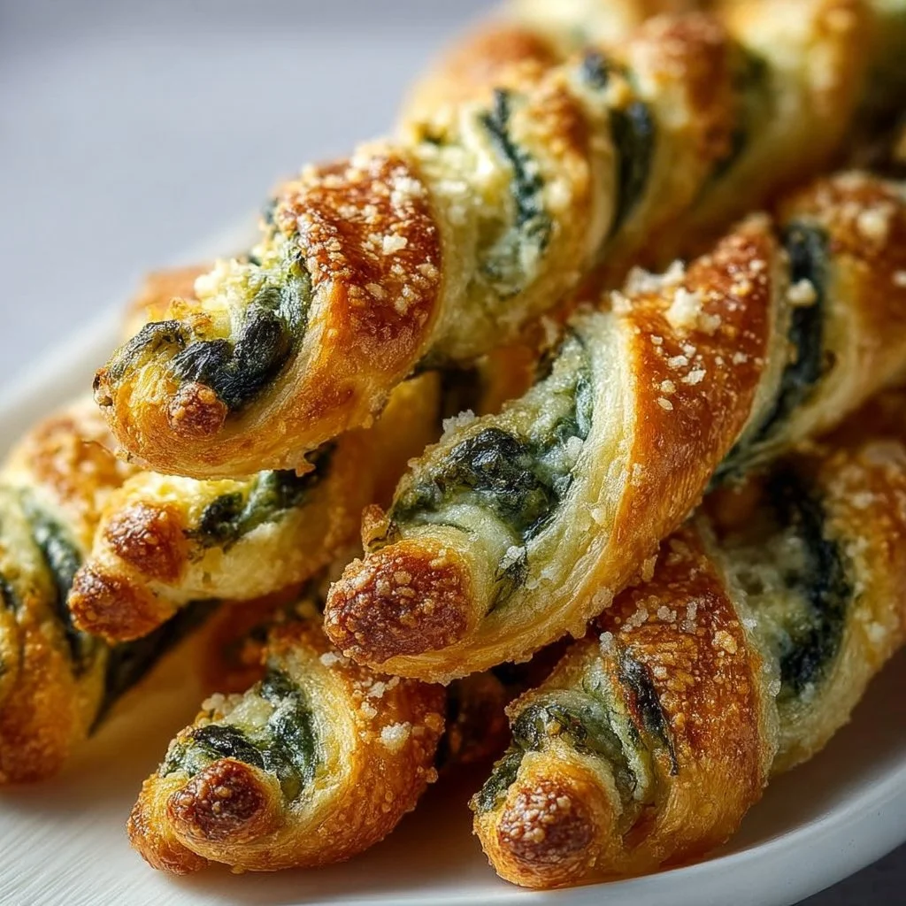 Parmesan Spinach Cheese Twists