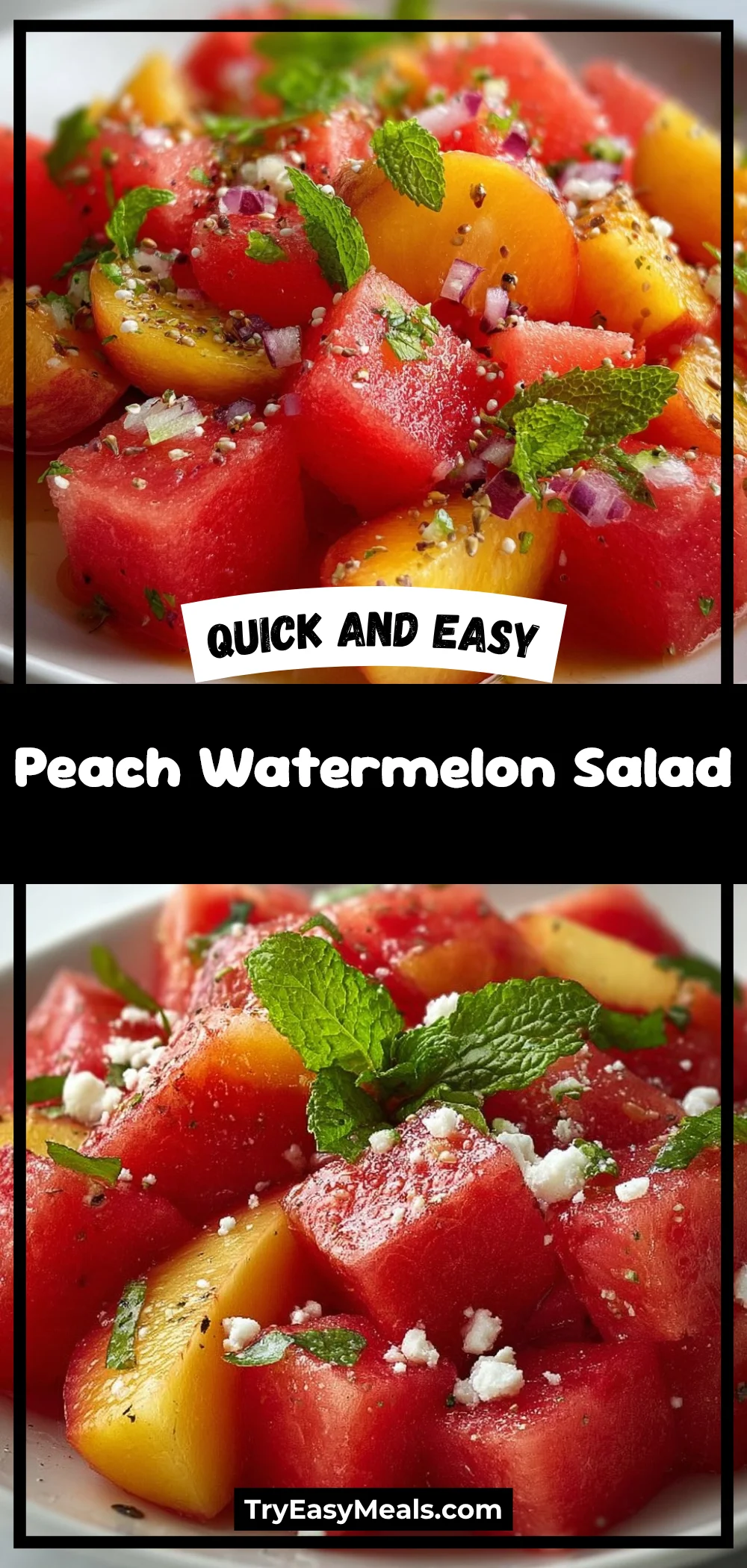 Peach Watermelon Salad