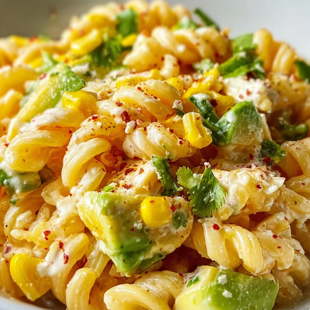 Perfect Mexican Street Corn Pasta Salad - homefoodkitchen