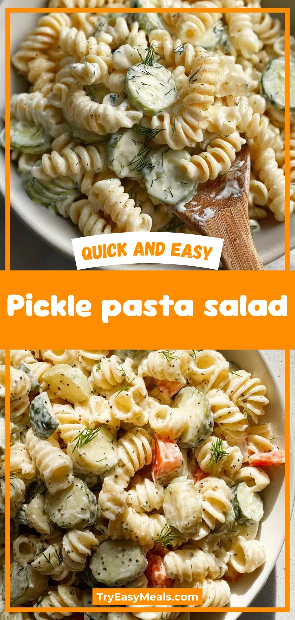 Pickle pasta salad
