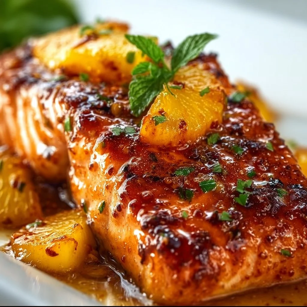 Pineapple Glazed Salmon