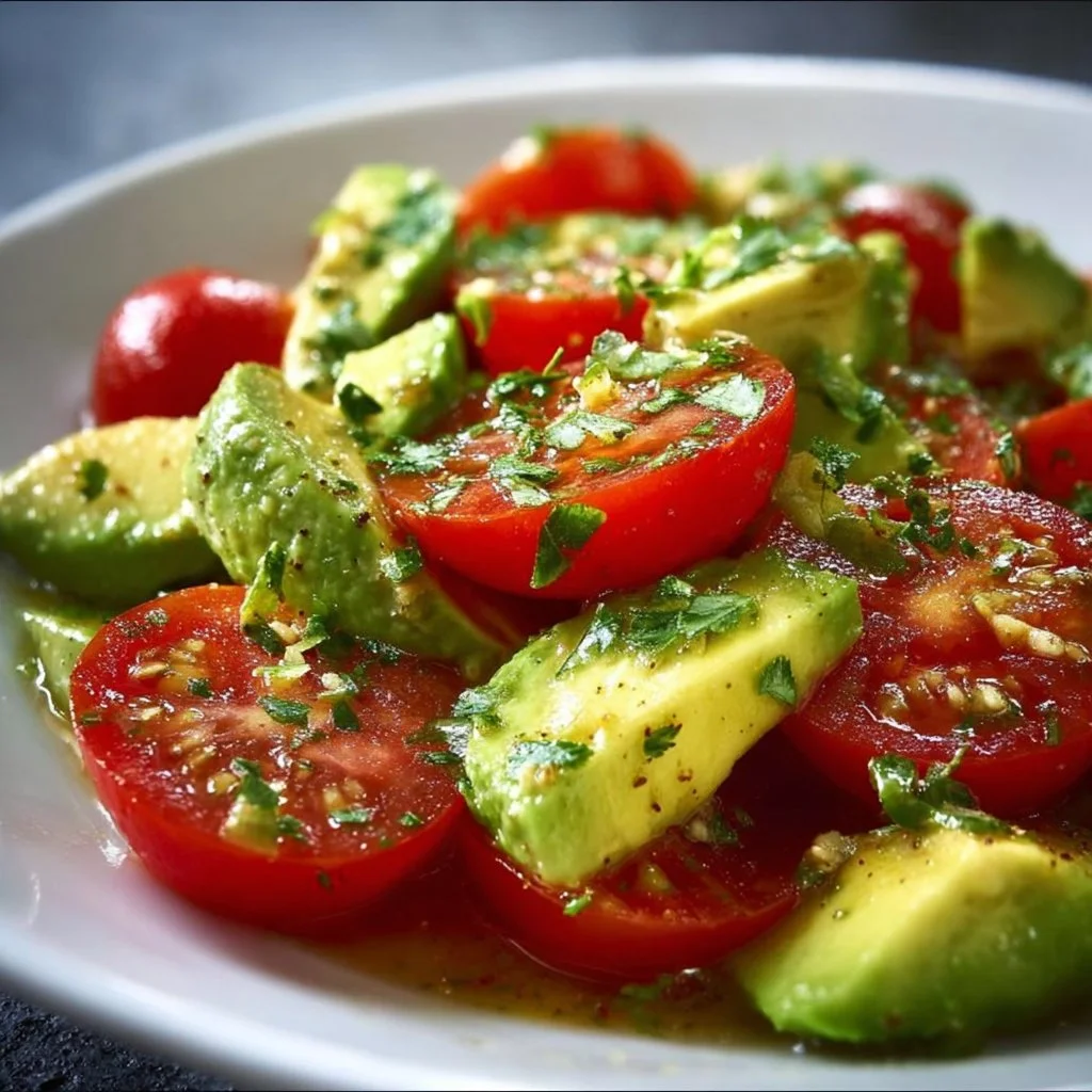 Quick Avocado and Tomato Salad