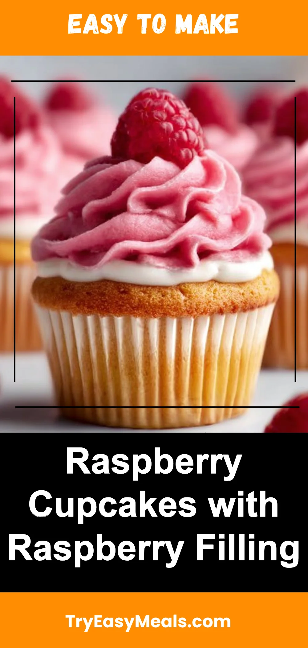 Raspberry Cupcakes with Raspberry Filling