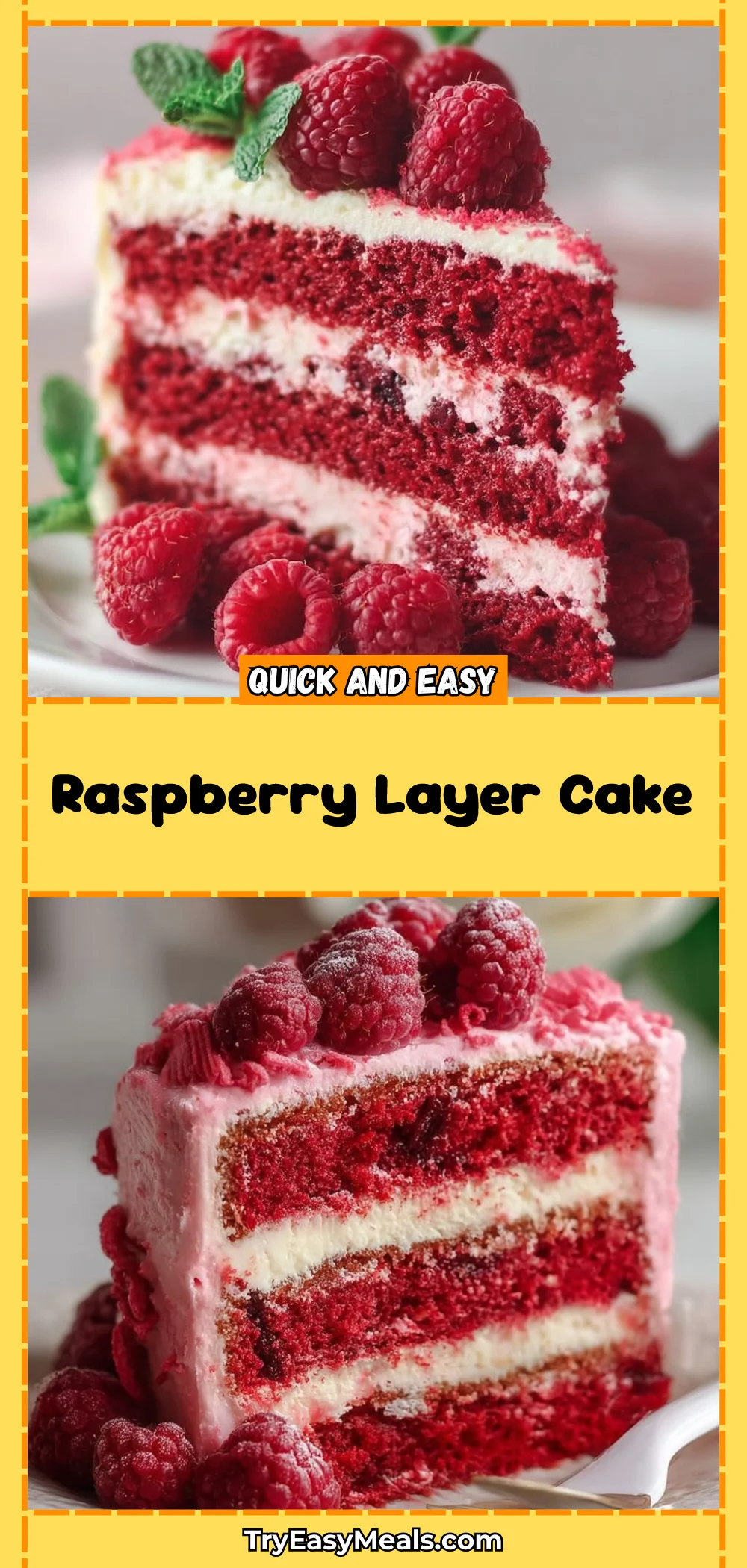 Raspberry Layer Cake