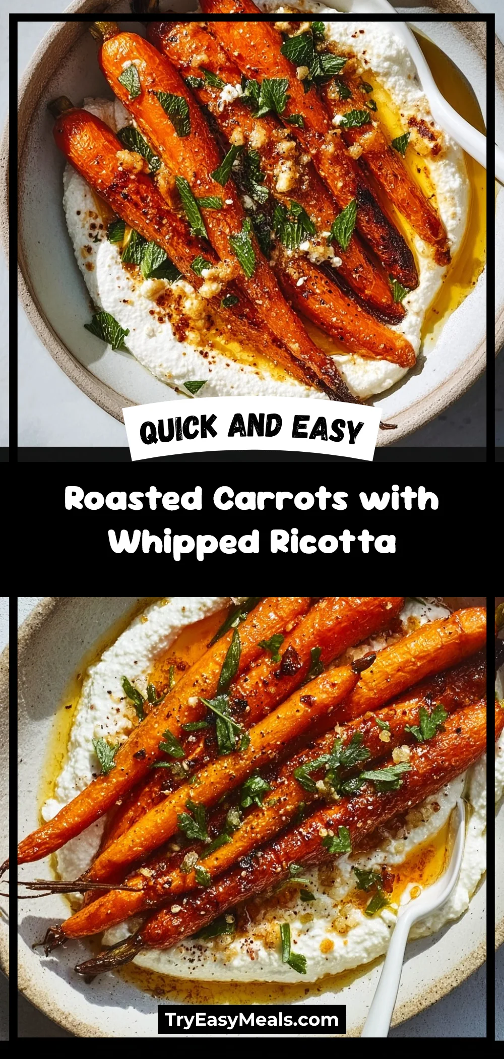 Roasted Carrots with Whipped Ricotta