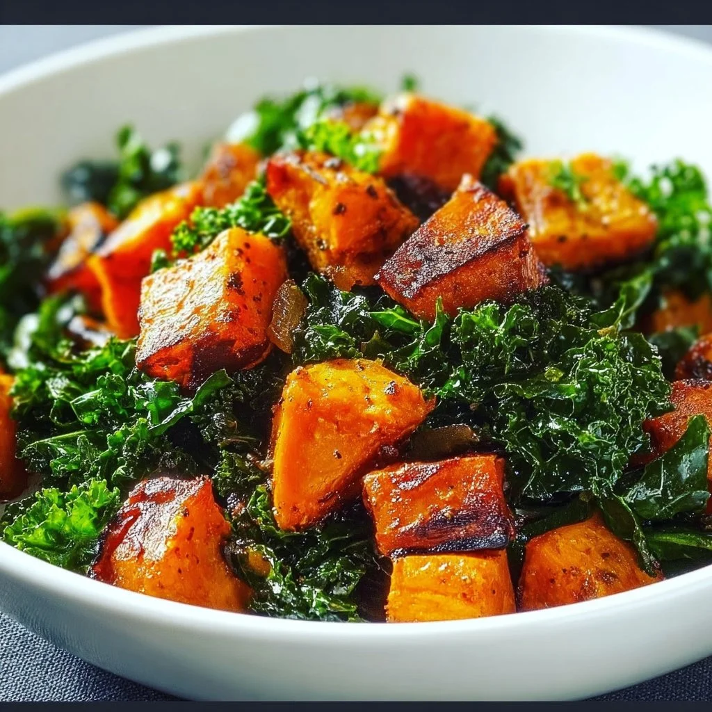 Roasted Sweet Potato & Kale