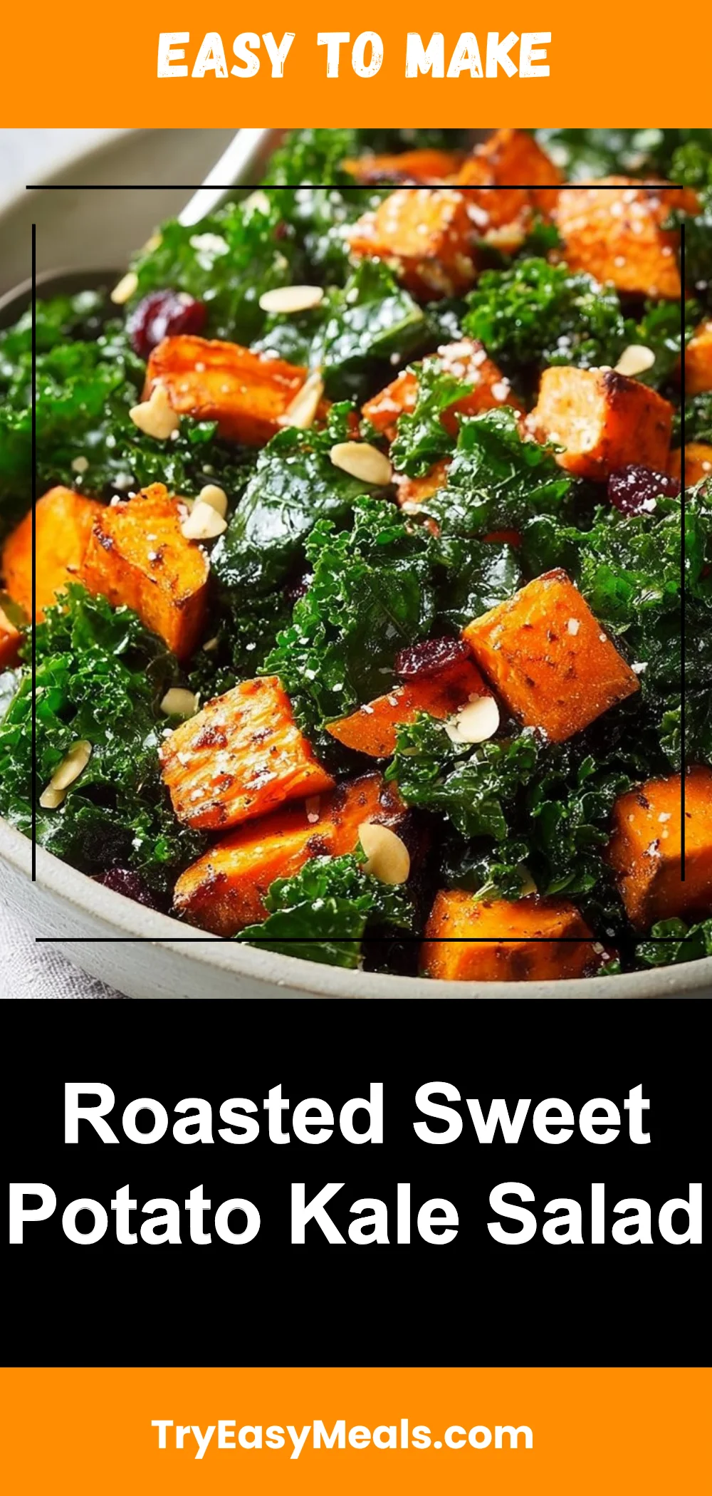 Roasted Sweet Potato Kale Salad