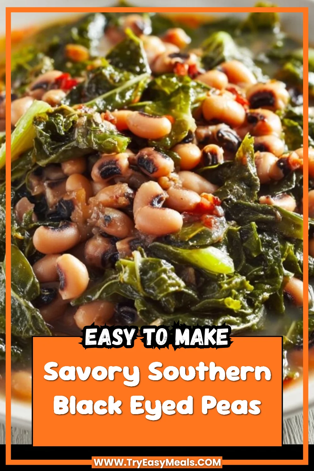 Savory Southern Black Eyed Peas