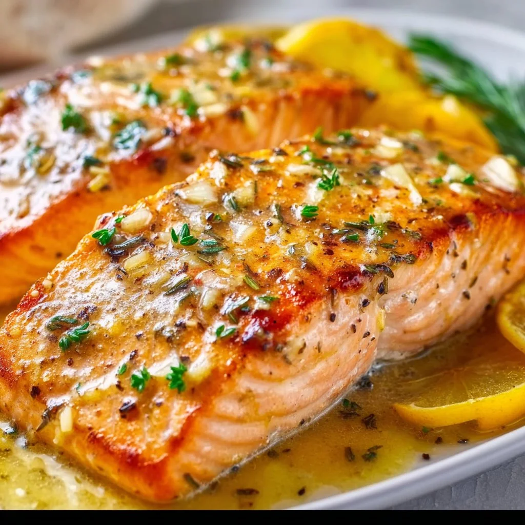 Sheet Pan Lemon Garlic Butter Salmon