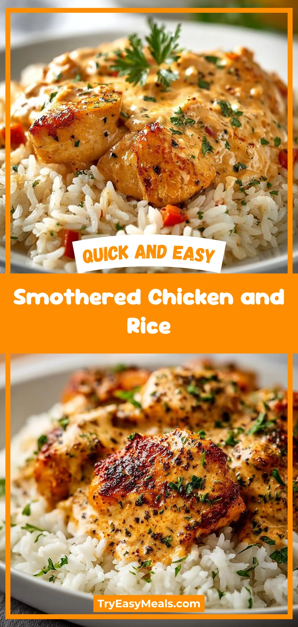 Smothered Chicken and Rice