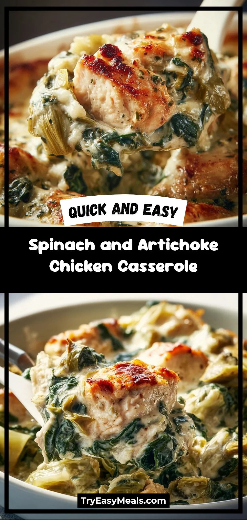 Spinach and Artichoke Chicken Casserole