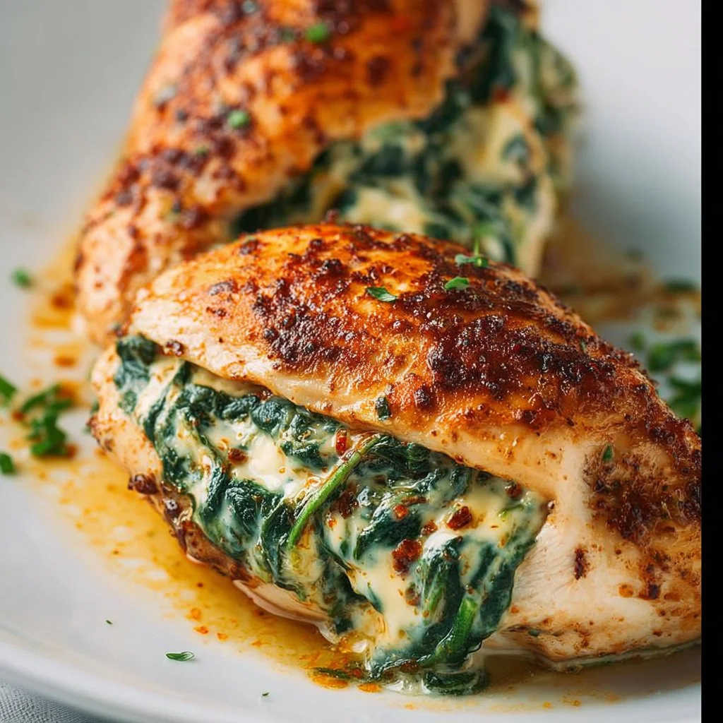 Spinach Stuffed Chicken Breasts