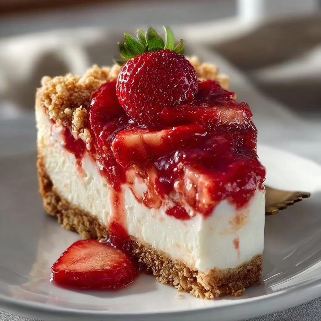 Strawberry Crunch Cheese Cake