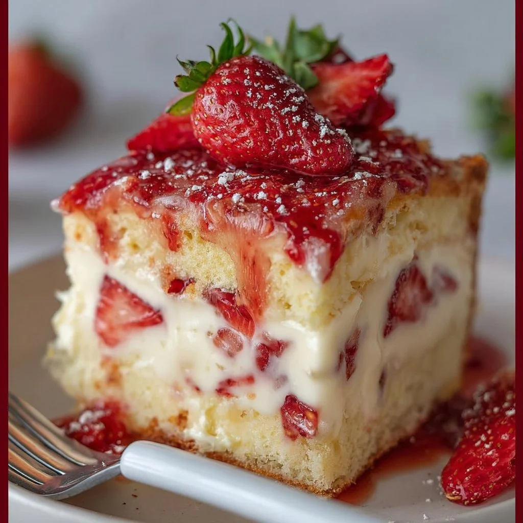 Strawberry Custard Delight Cake: A Tasty Recipe Guide