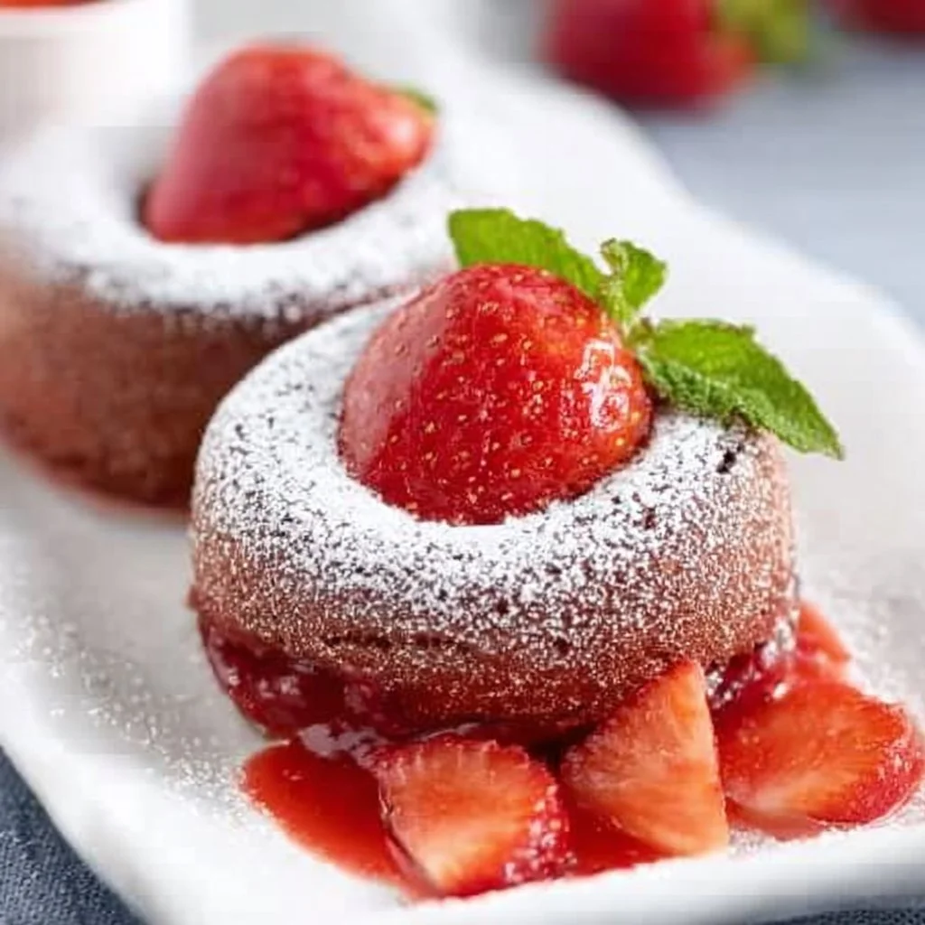 Strawberry Lava Cakes
