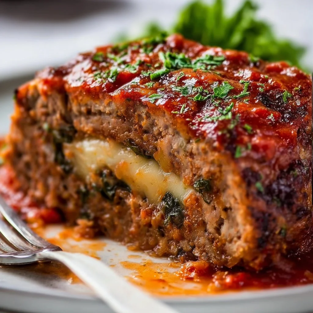 Stuffed Italian Meatloaf