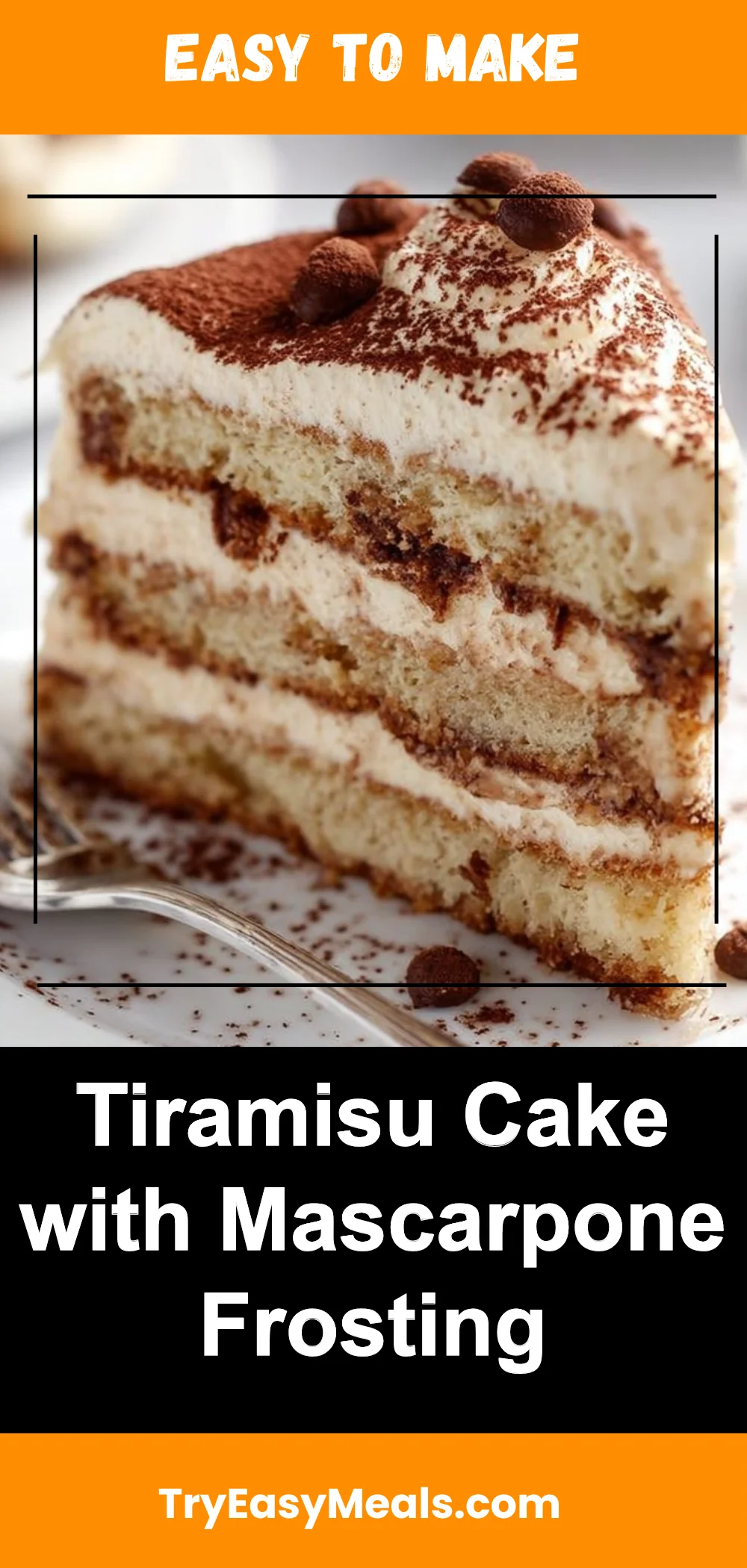 Tiramisu Cake with Mascarpone Frosting