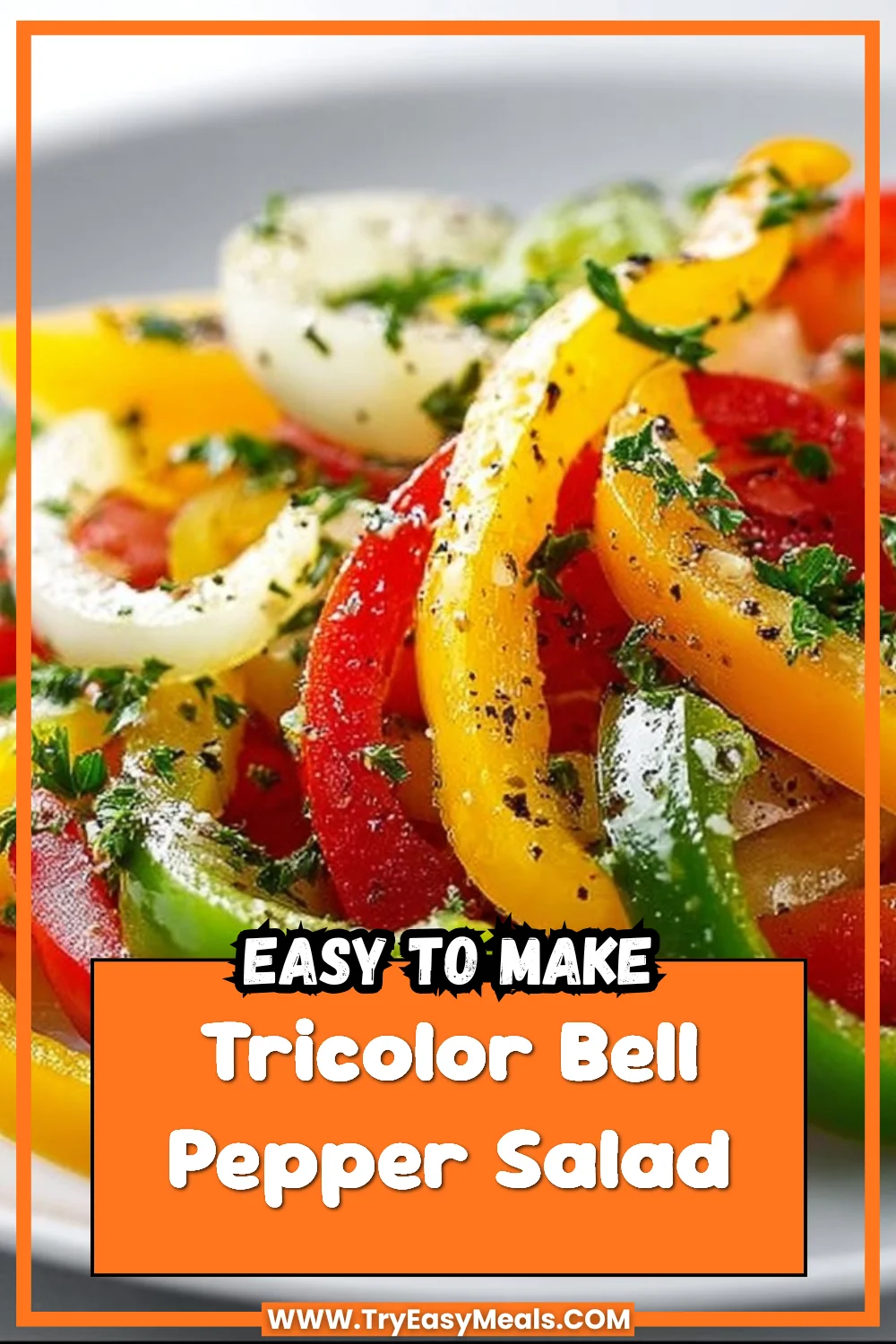 Tricolor Bell Pepper Salad