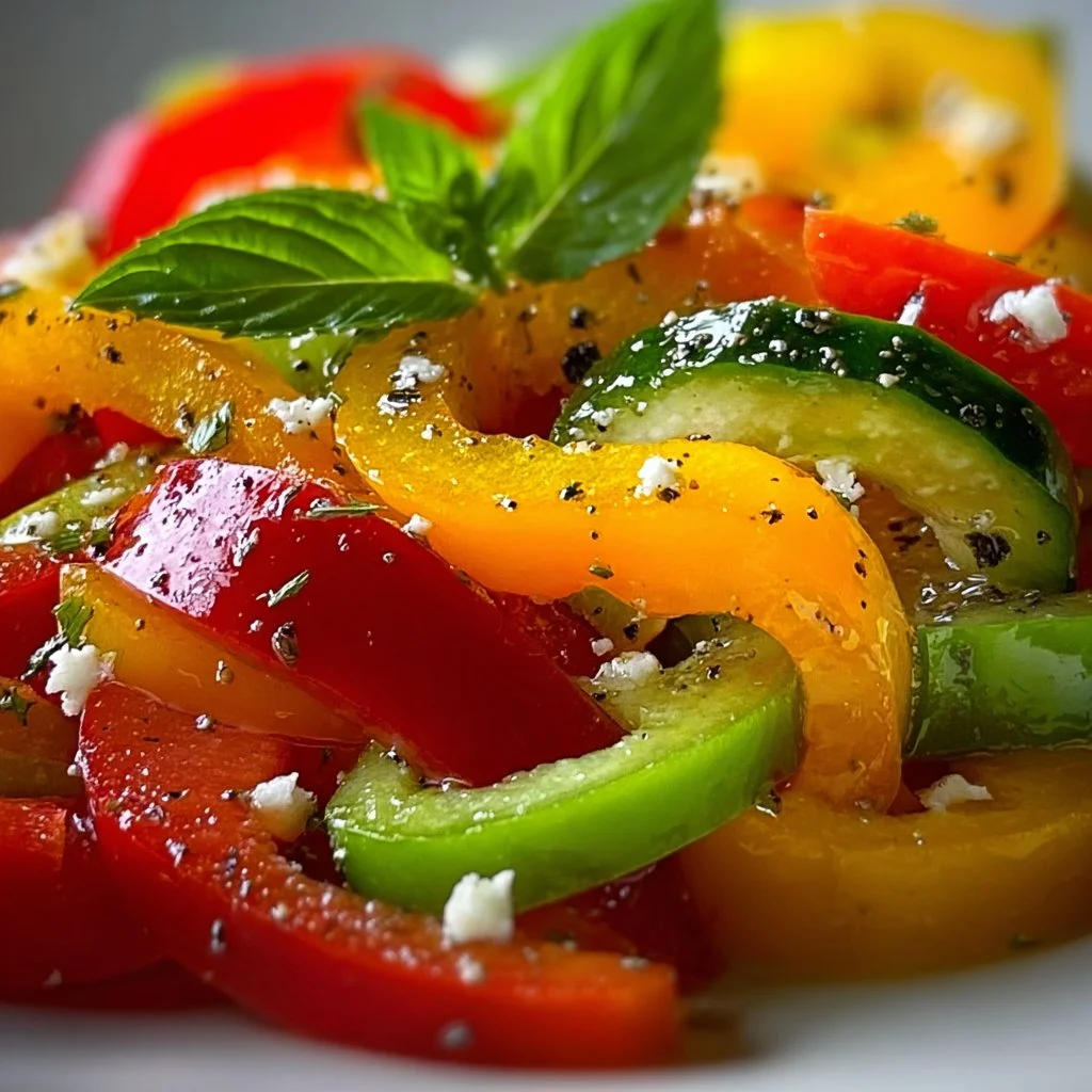 Tricolor Bell Pepper Salad