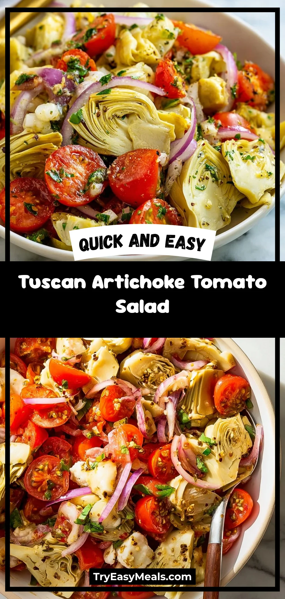Tuscan Artichoke Tomato Salad