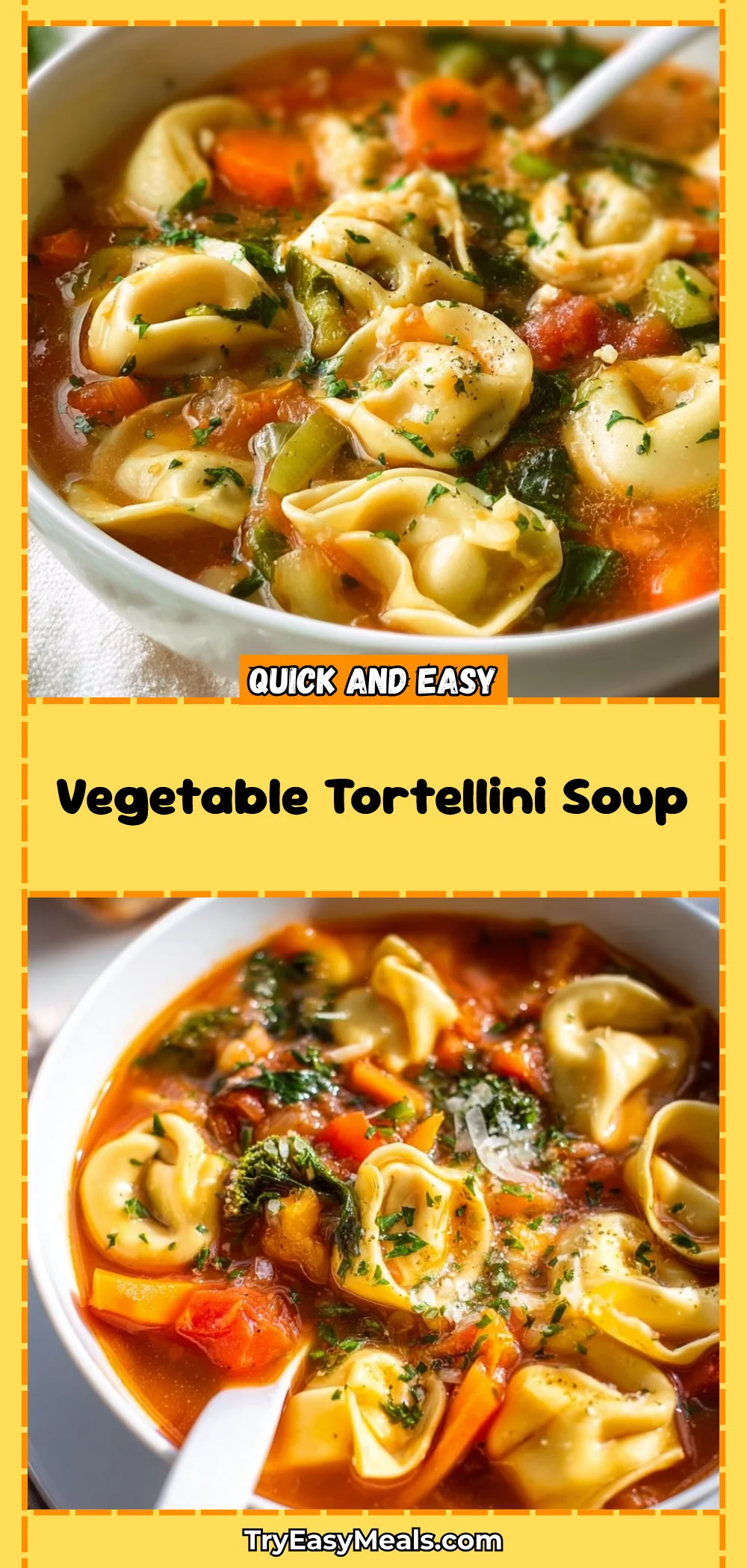 Vegetable Tortellini Soup