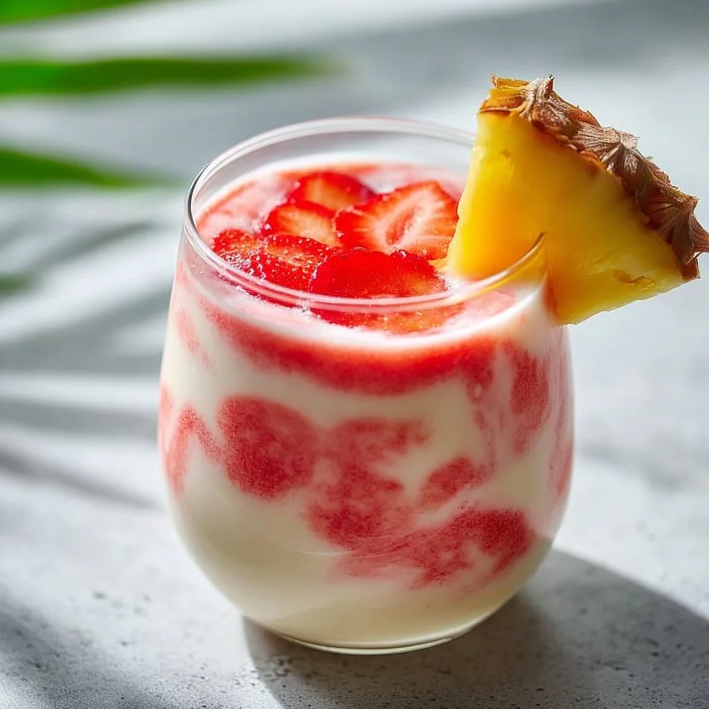 Virgin Strawberry Pina Colada