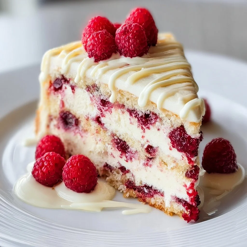 White Chocolate Raspberry Dream Cake