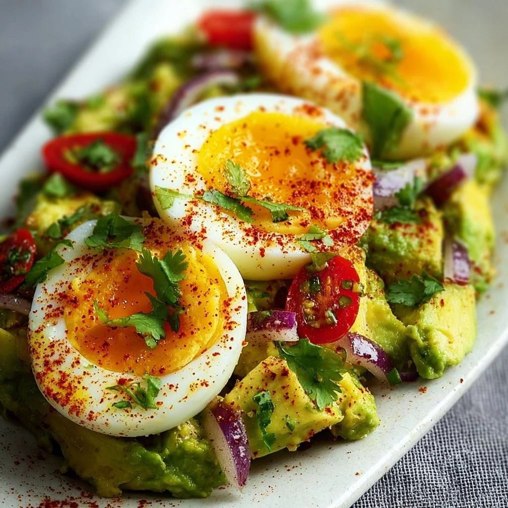 Workout Egg Avocado Salad