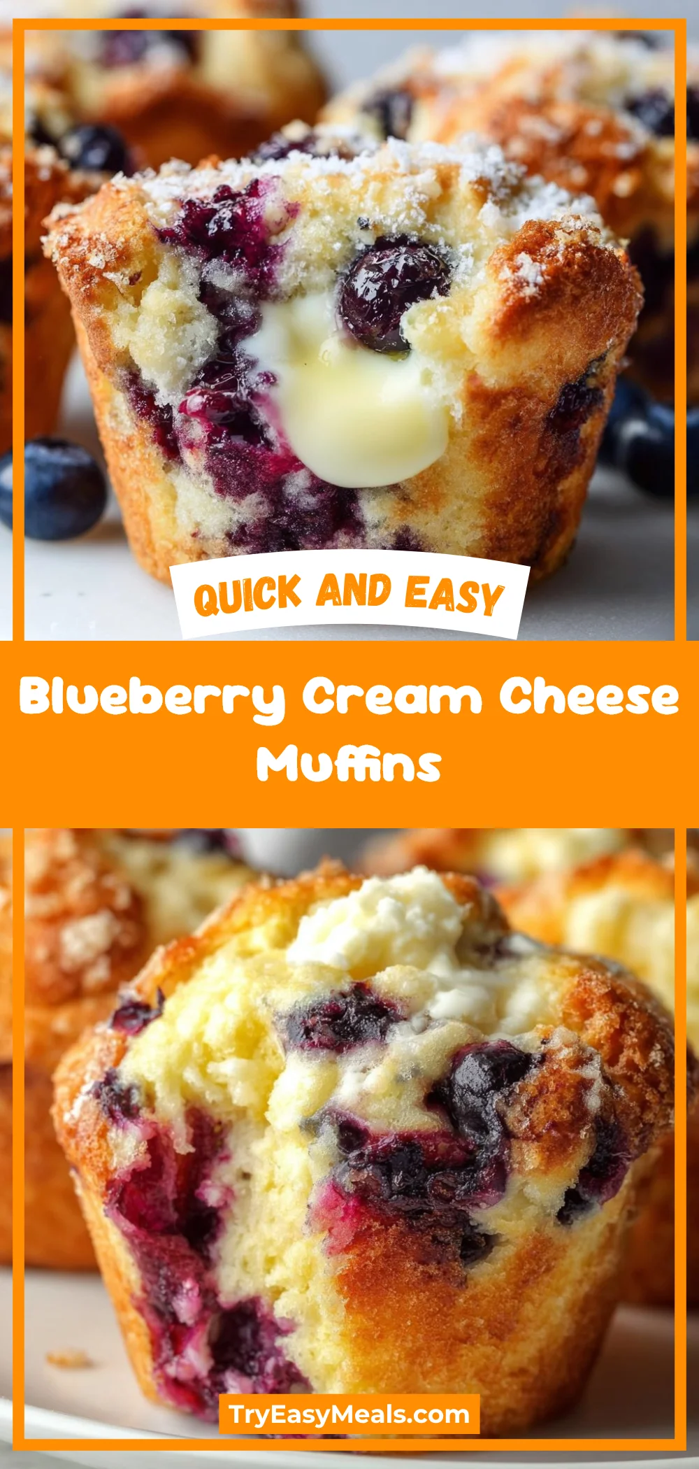 Blueberry Cream Cheese Muffins