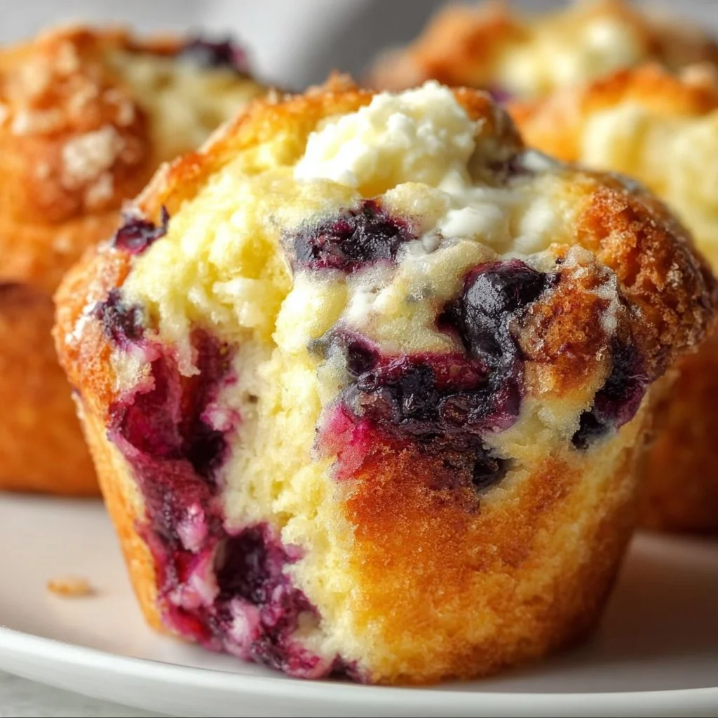 Blueberry Cream Cheese Muffins