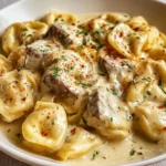 cheesesteak tortellini in creamy provolone sauce 2026 02 21 013601