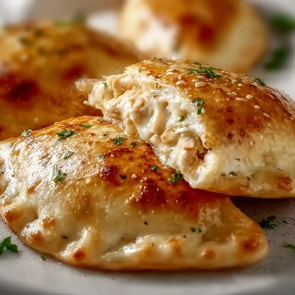 Chicken Alfredo Calzones