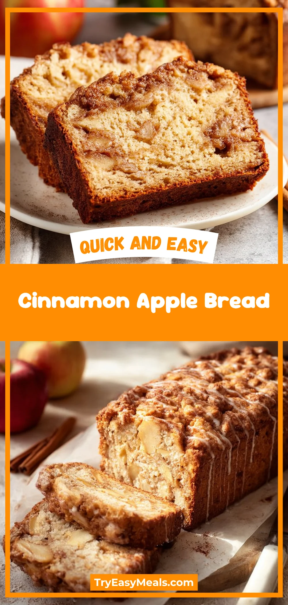 Cinnamon Apple Bread