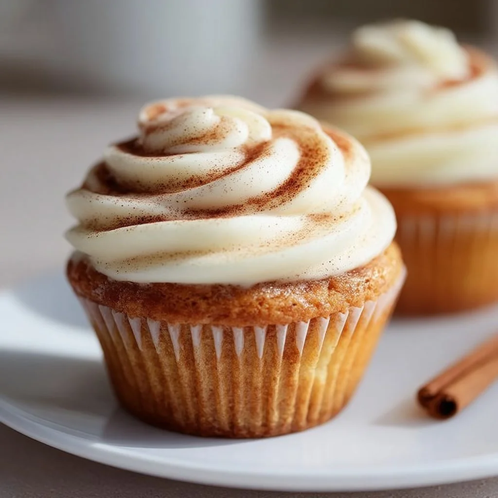 Cinnamon Roll Cupcakes