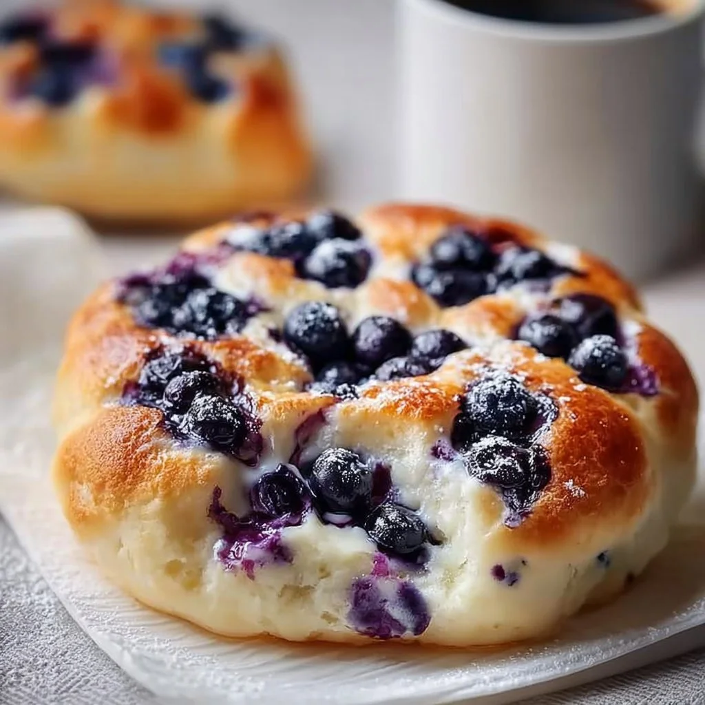 Cottage Cheese Blueberry Cloud Bread
