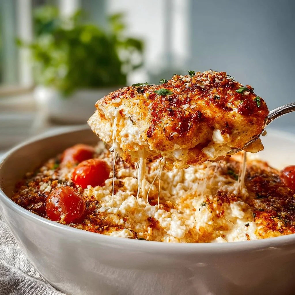 Cottage Cheese Chicken Parm Bowl