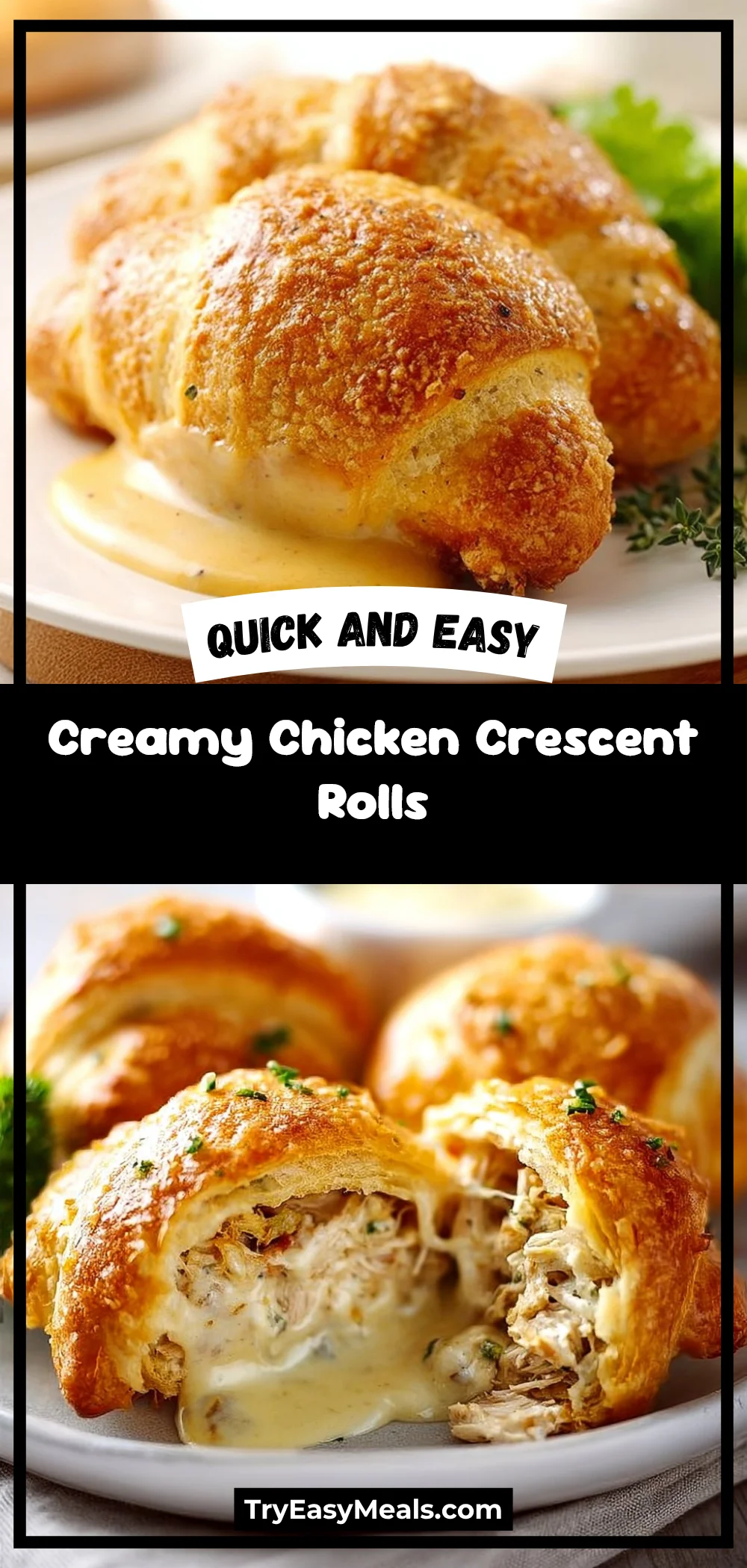 Creamy Chicken Crescent Rolls