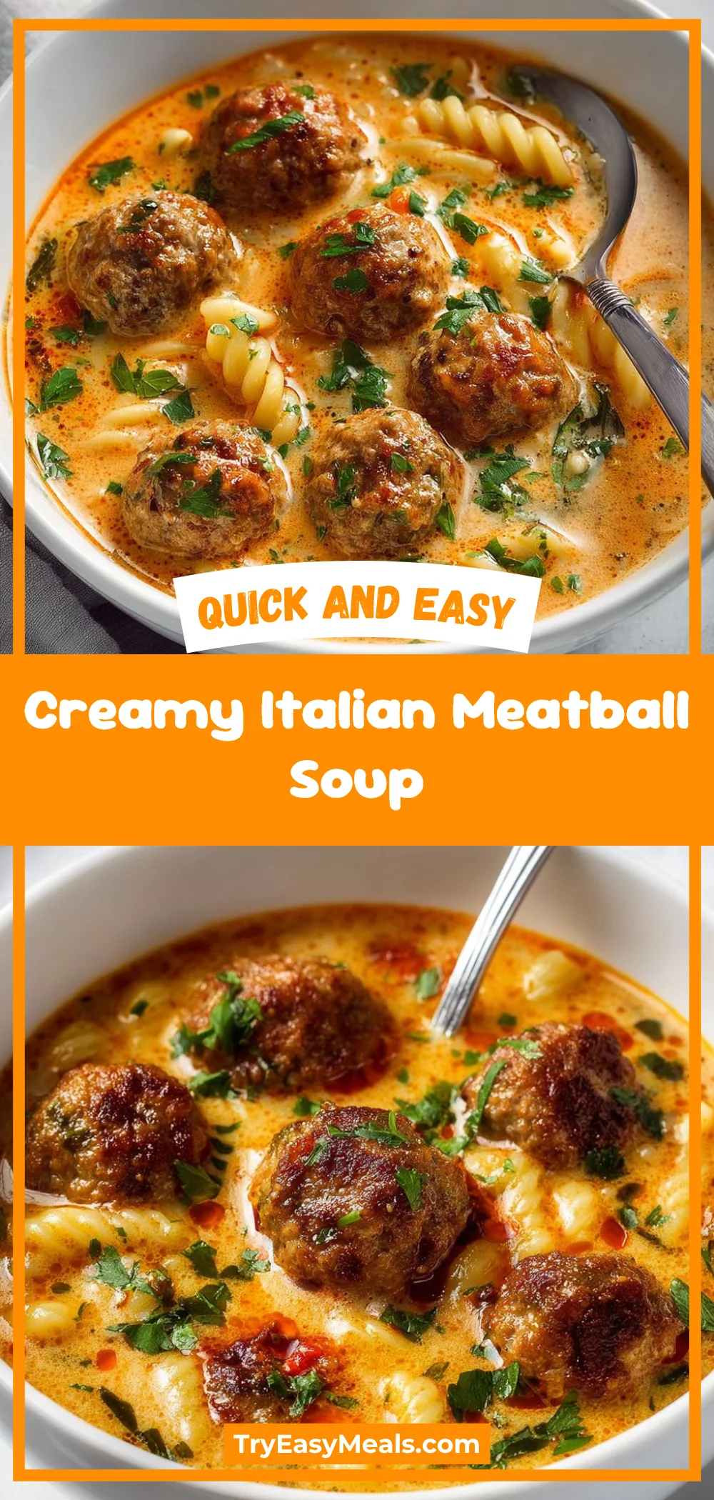 Creamy Italian Meatball Soup