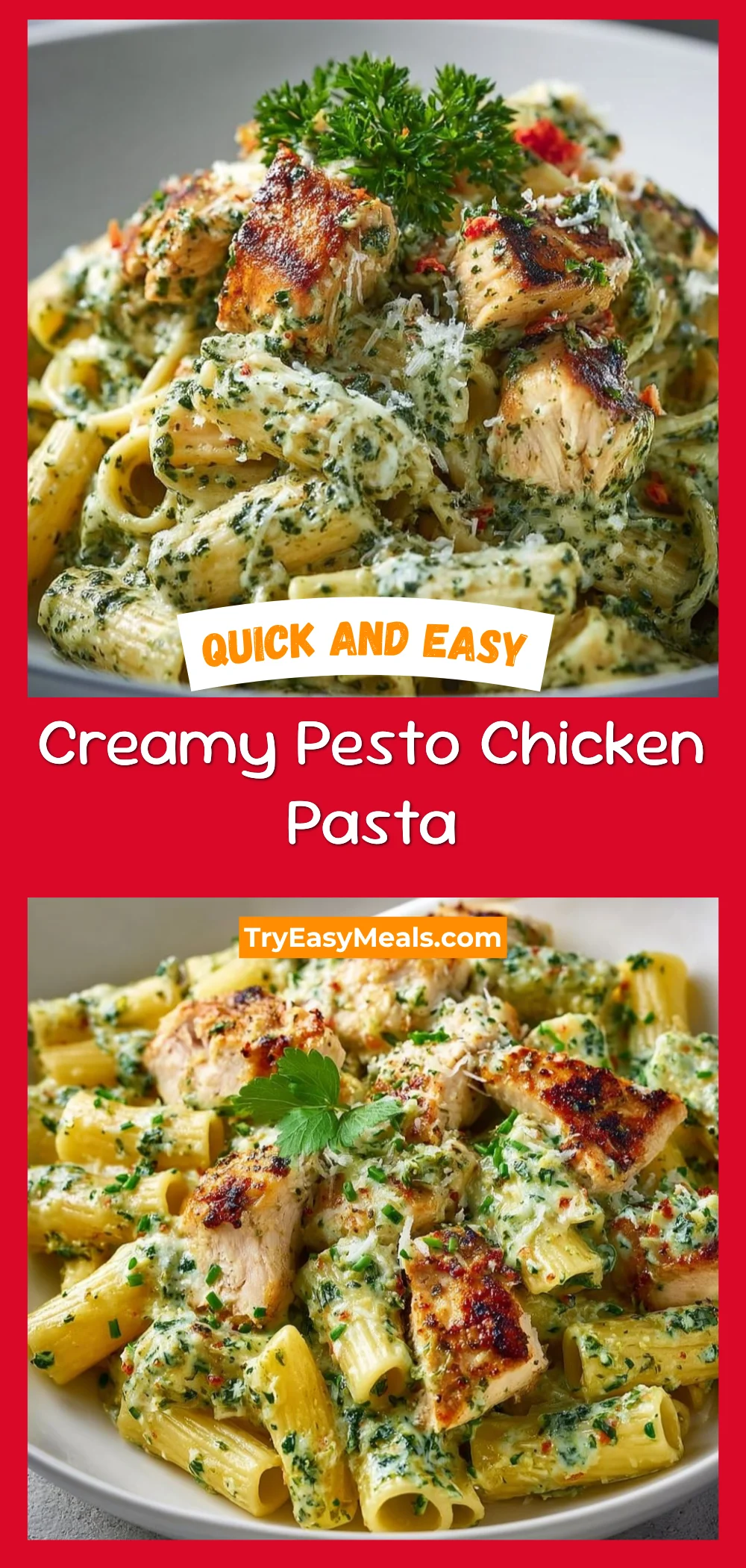 Creamy Pesto Chicken Pasta
