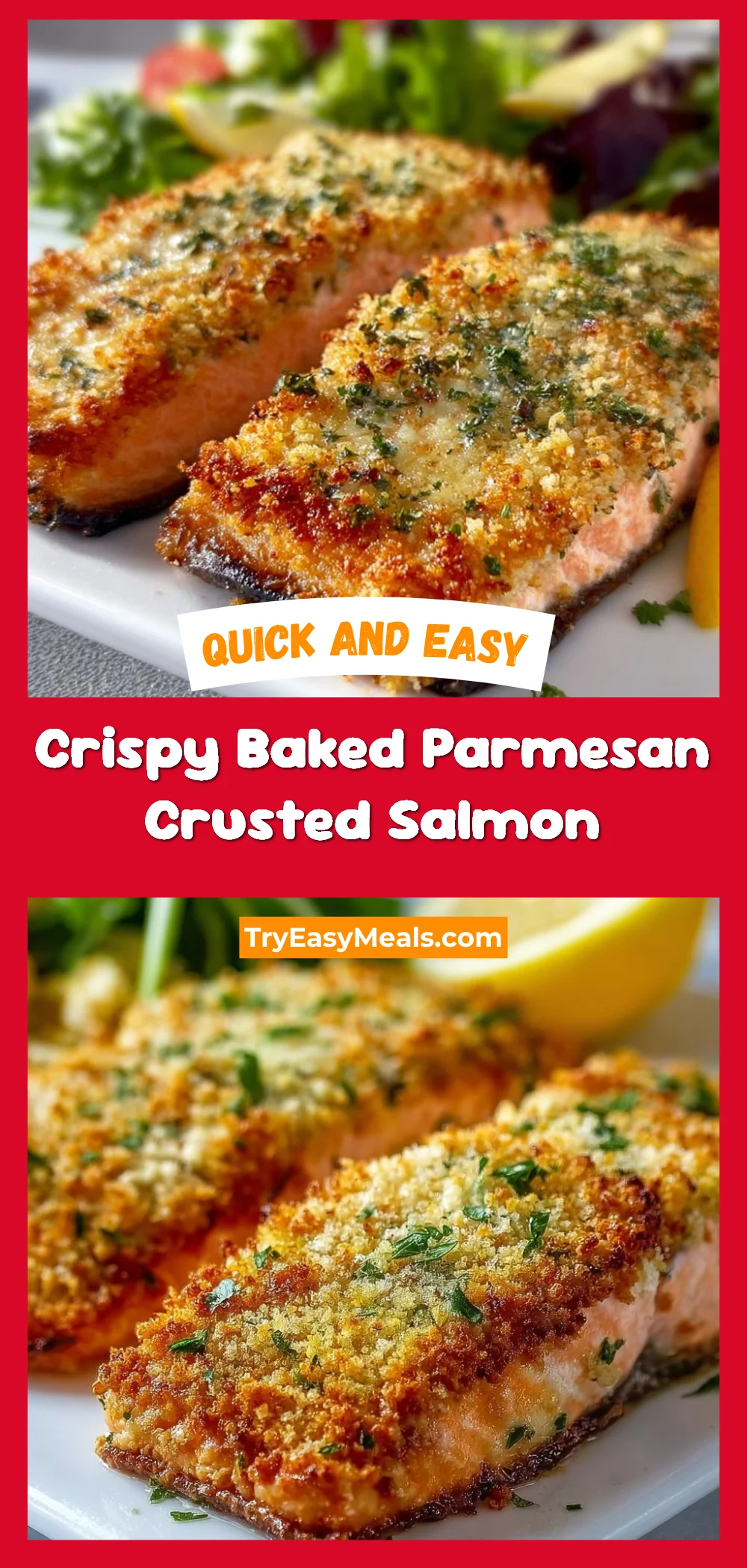 Crispy Baked Parmesan Crusted Salmon