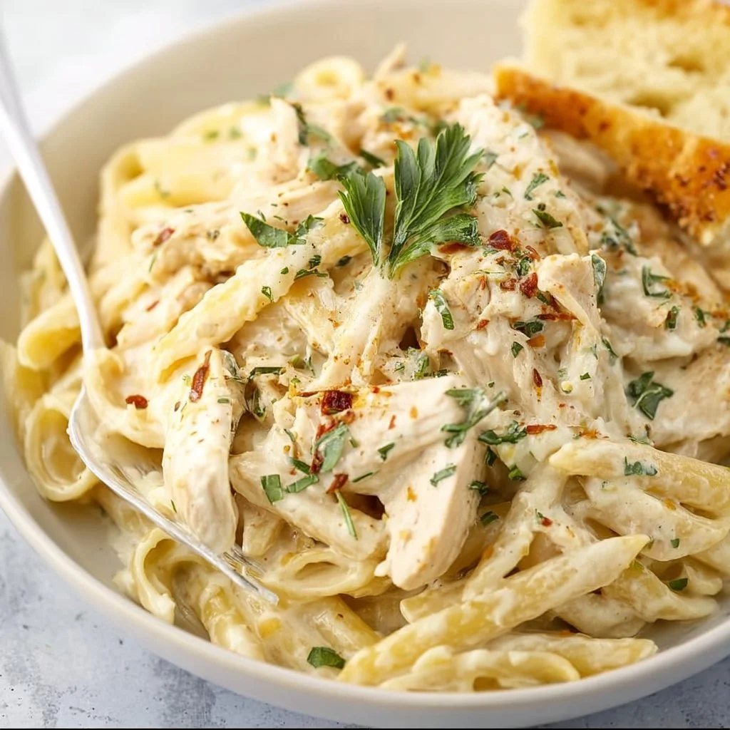 Crockpot Chicken Alfredo