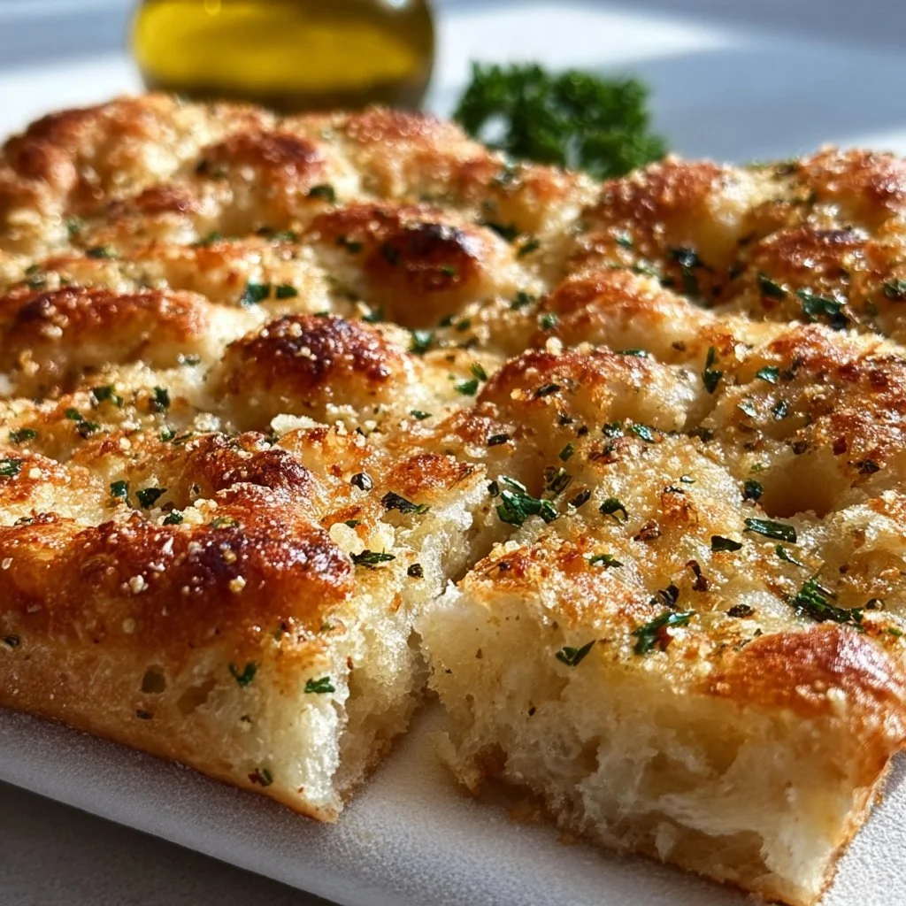 Garlic Parmesan Focaccia Bread – A Savory Homemade Favorite