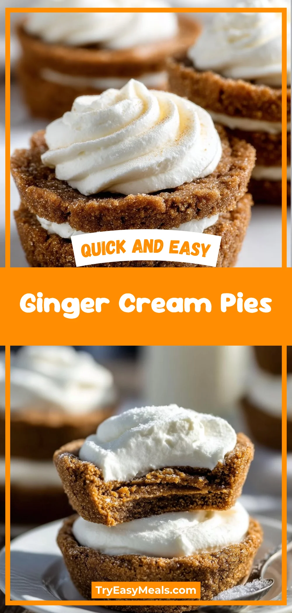 Ginger Cream Pies