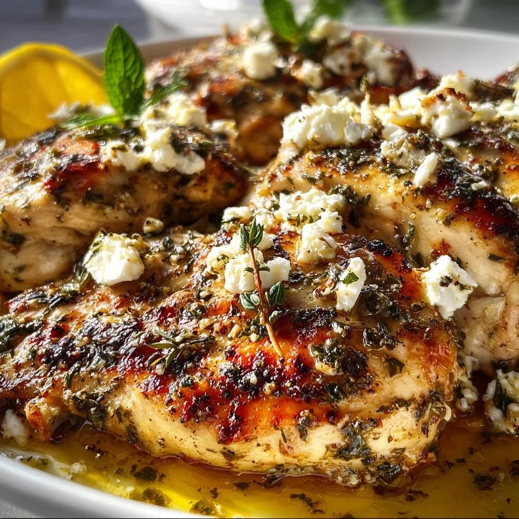 Greek Chicken with Lemon and Feta