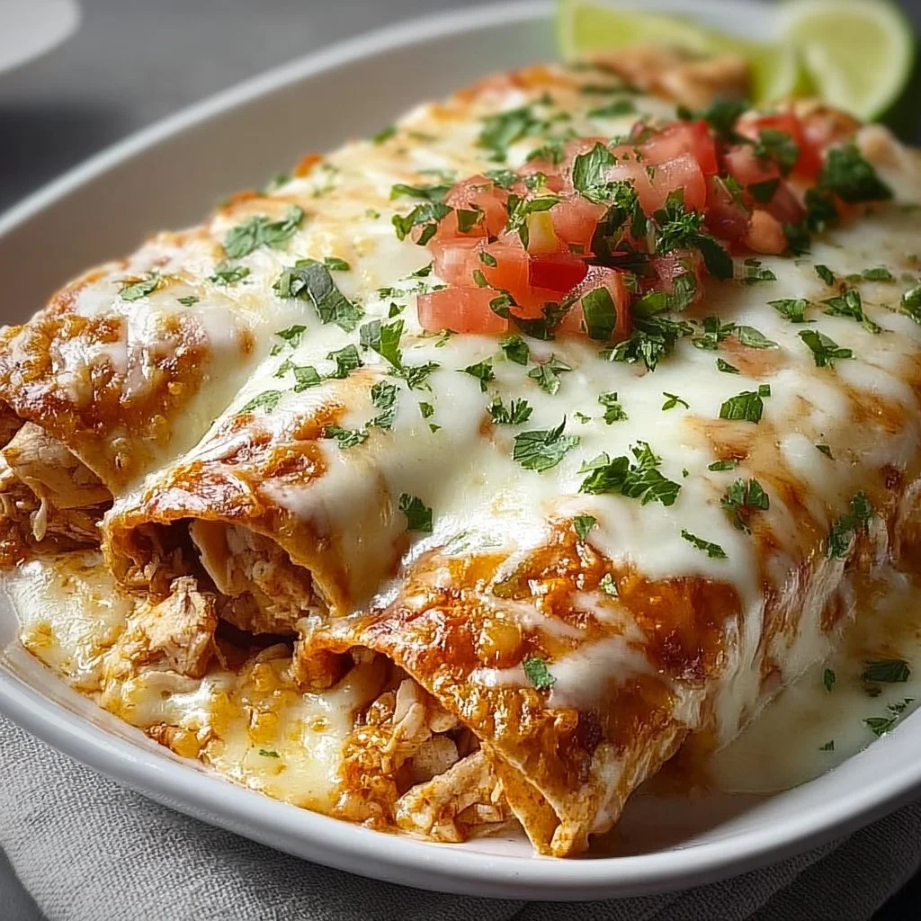 Indulgent Queso Chicken Enchiladas for Quick Weeknight Dinners