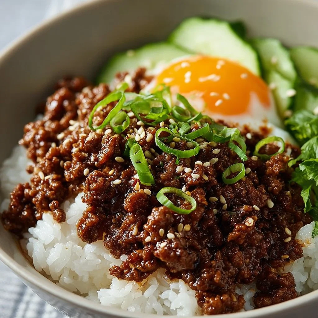 Korean Ground Beef Bowl