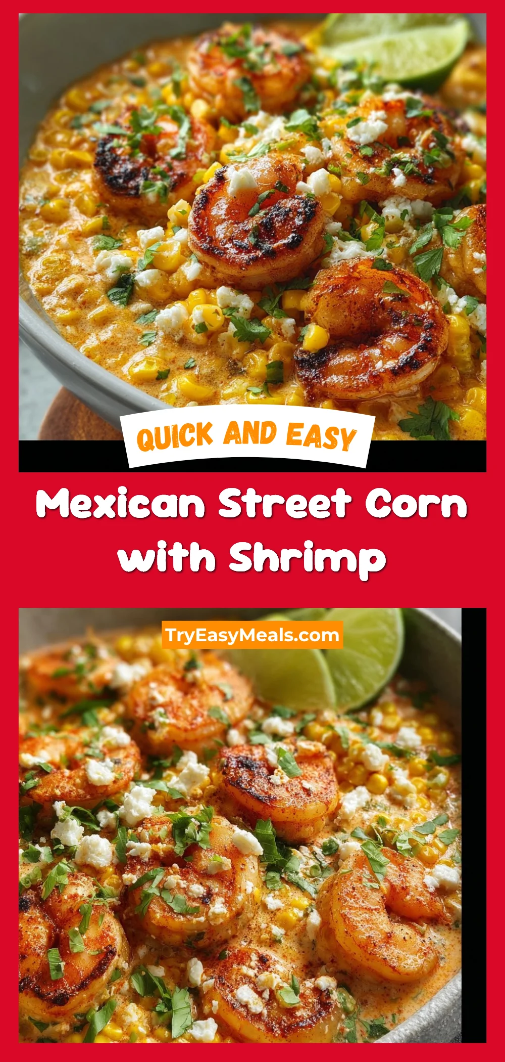 Mexican Street Corn with Shrimp