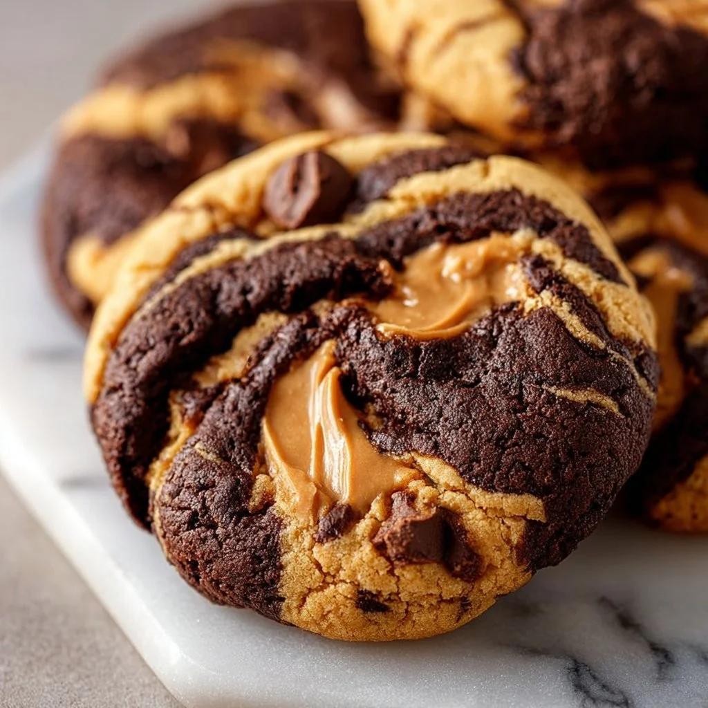 Peanut Butter Brownie Swirl Cookies